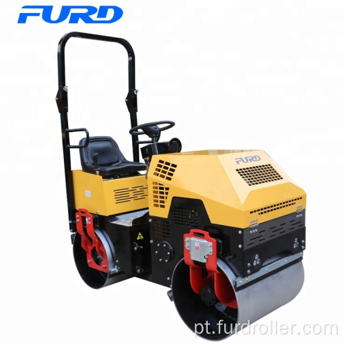 FYL880 Compactador de rolo vibratório com cilindro liso duplo de 1 tonelada